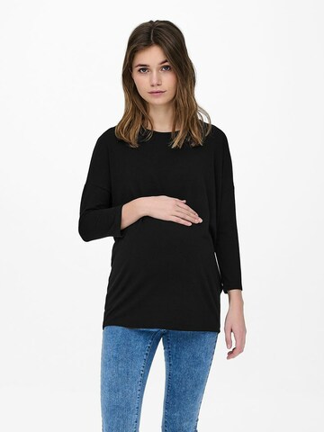 Only Maternity Shirt in Zwart: voorkant