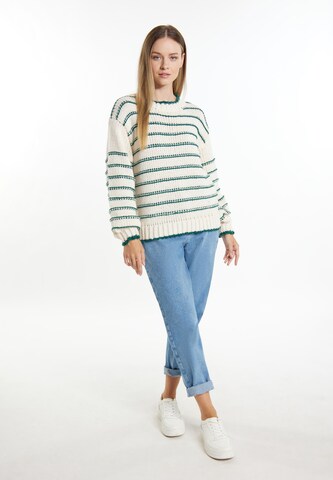 Pull-over DreiMaster Maritim en blanc