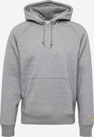 Carhartt WIP Sweatshirt 'Chase' in Grey: front