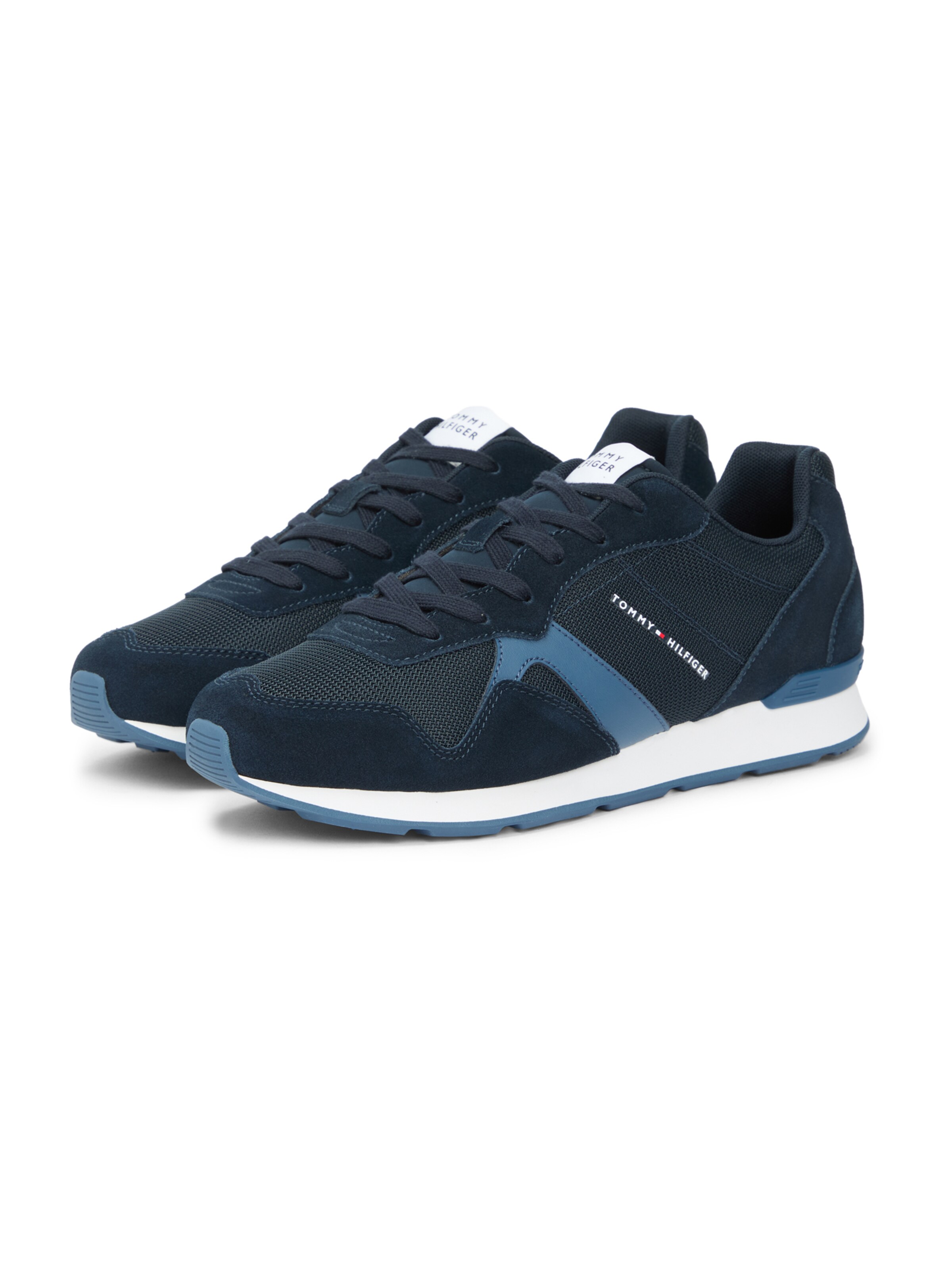 TOMMY HILFIGER Nízke tenisky 'RUNNER MIX' - Sivá