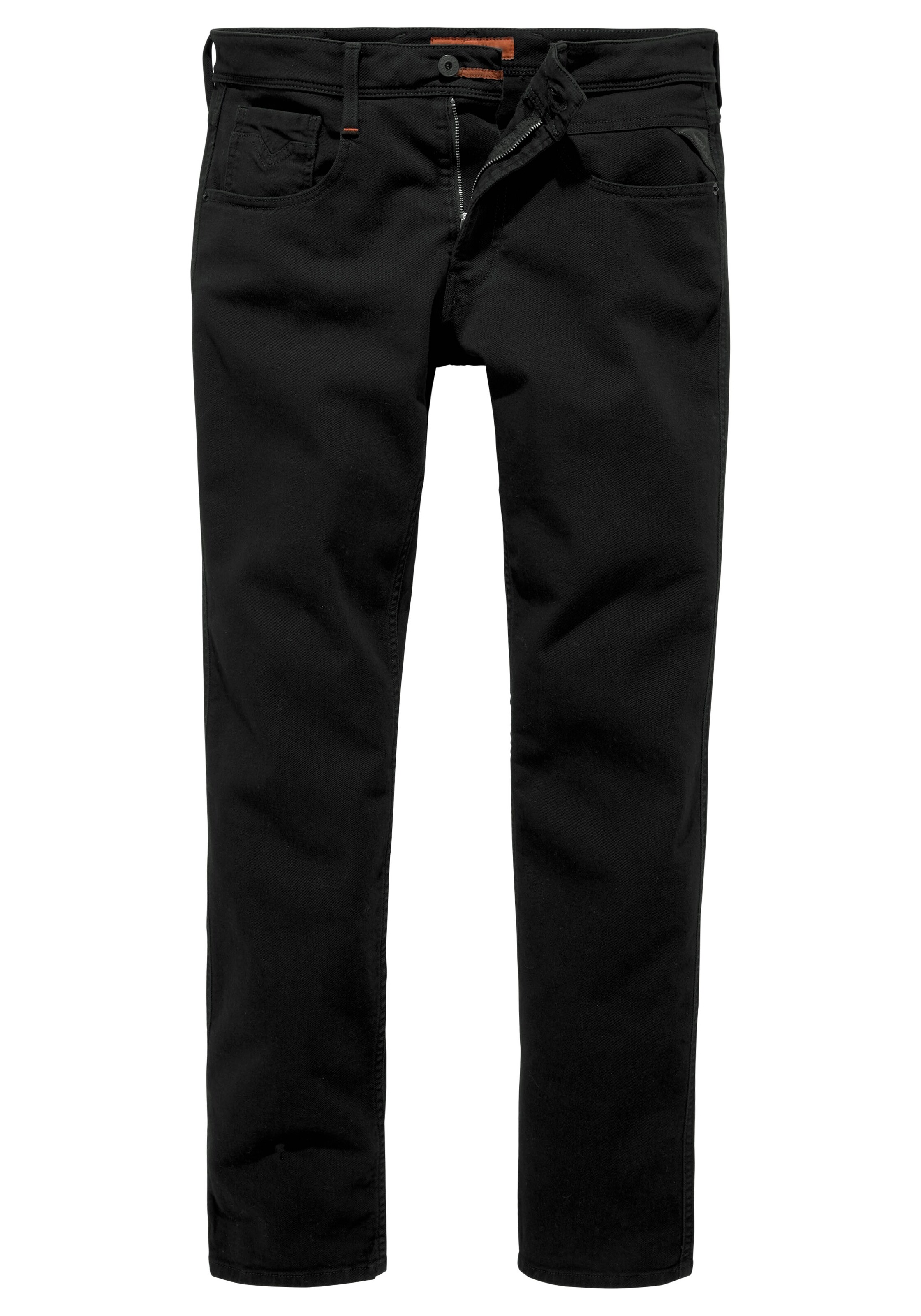 REPLAY Regular Jeans in Schwarz: Vorderseite