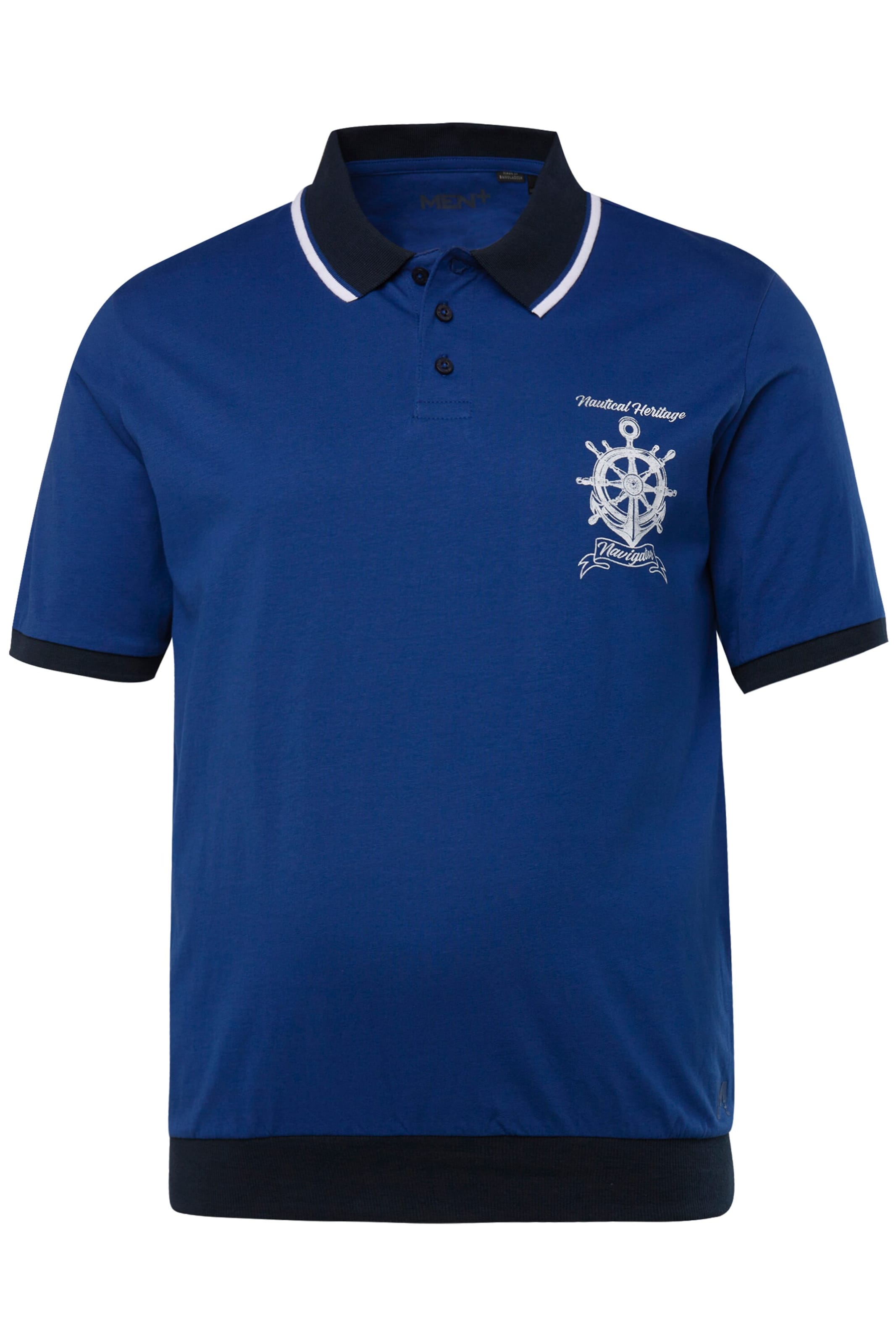 T-Shirt Men Plus en bleu : devant