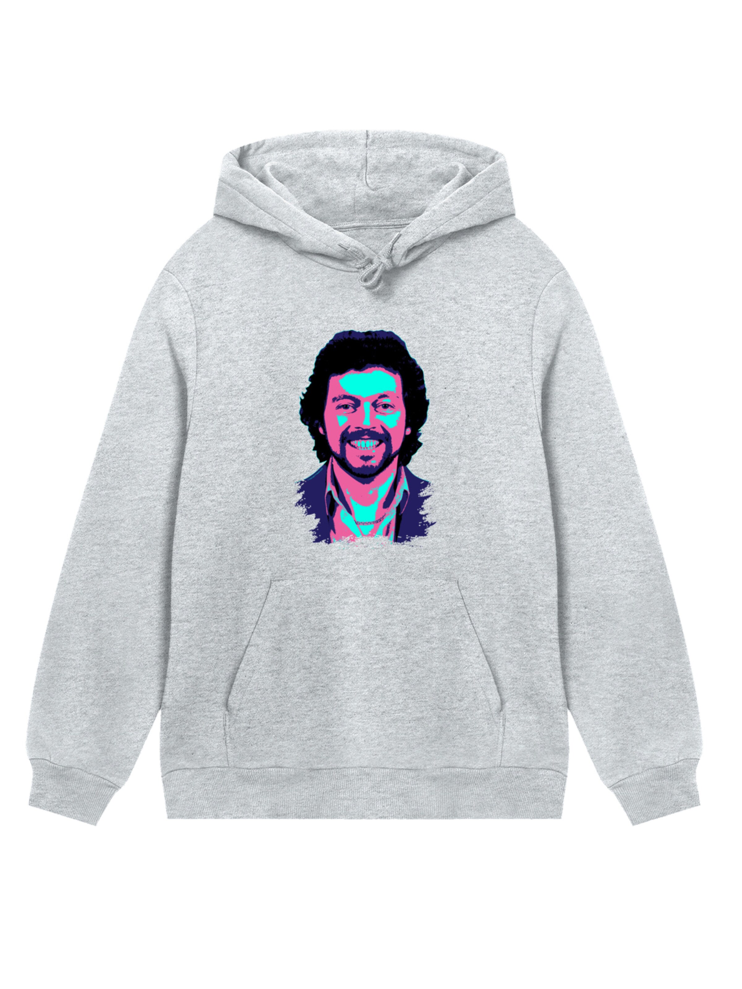 Sweat-shirt 'TV Times Jeremy Beadle 1982 Pop Art' F4NT4STIC en gris : devant