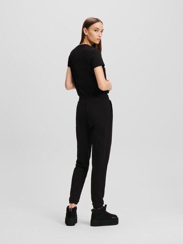 regular Pantaloni 'Monogram' di Karl Lagerfeld in nero