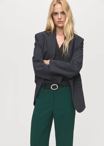 MANGO Wide leg Pants 'Maca' in Green