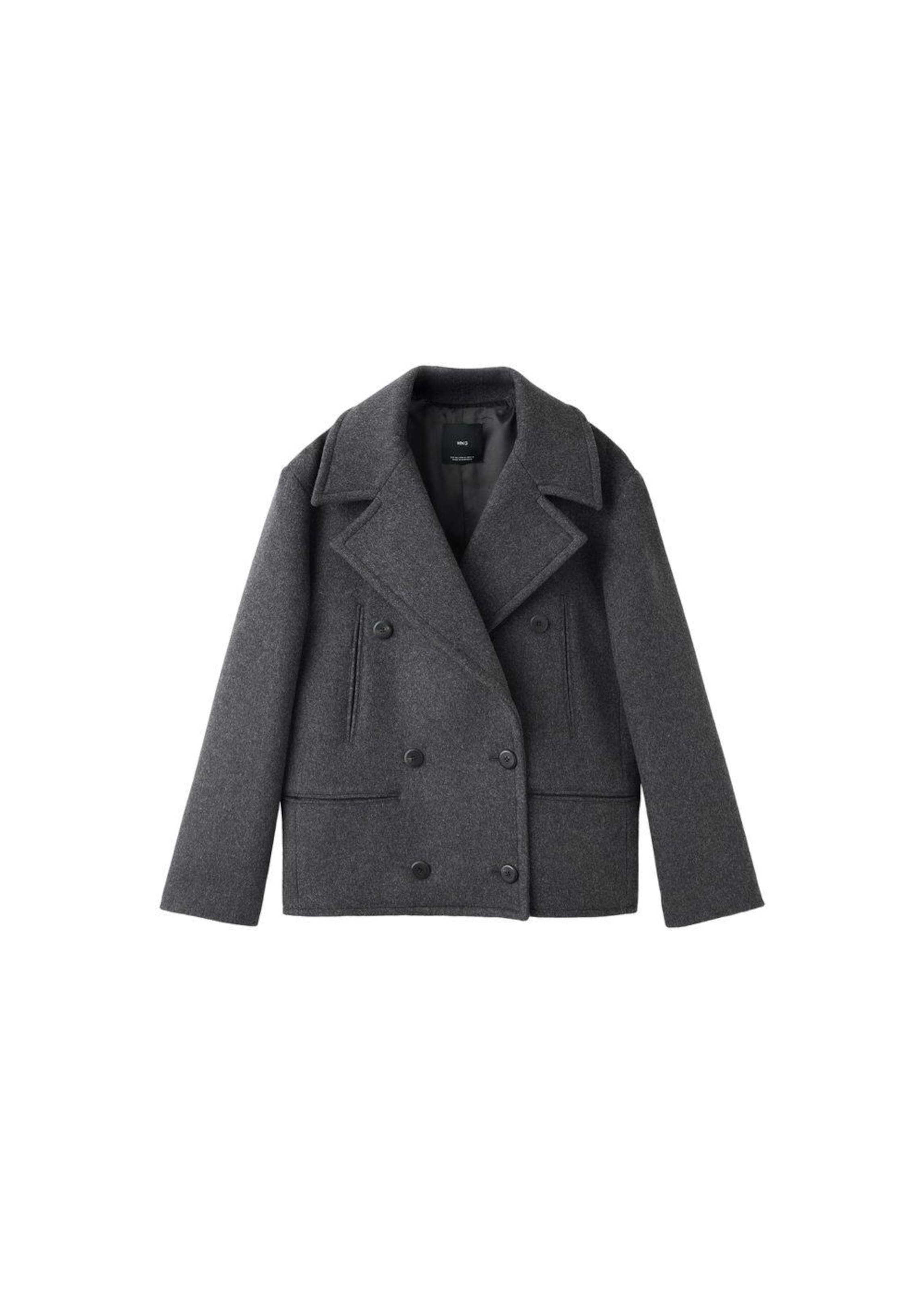 MANGO Between-Seasons Coat 'System' in Grey: front