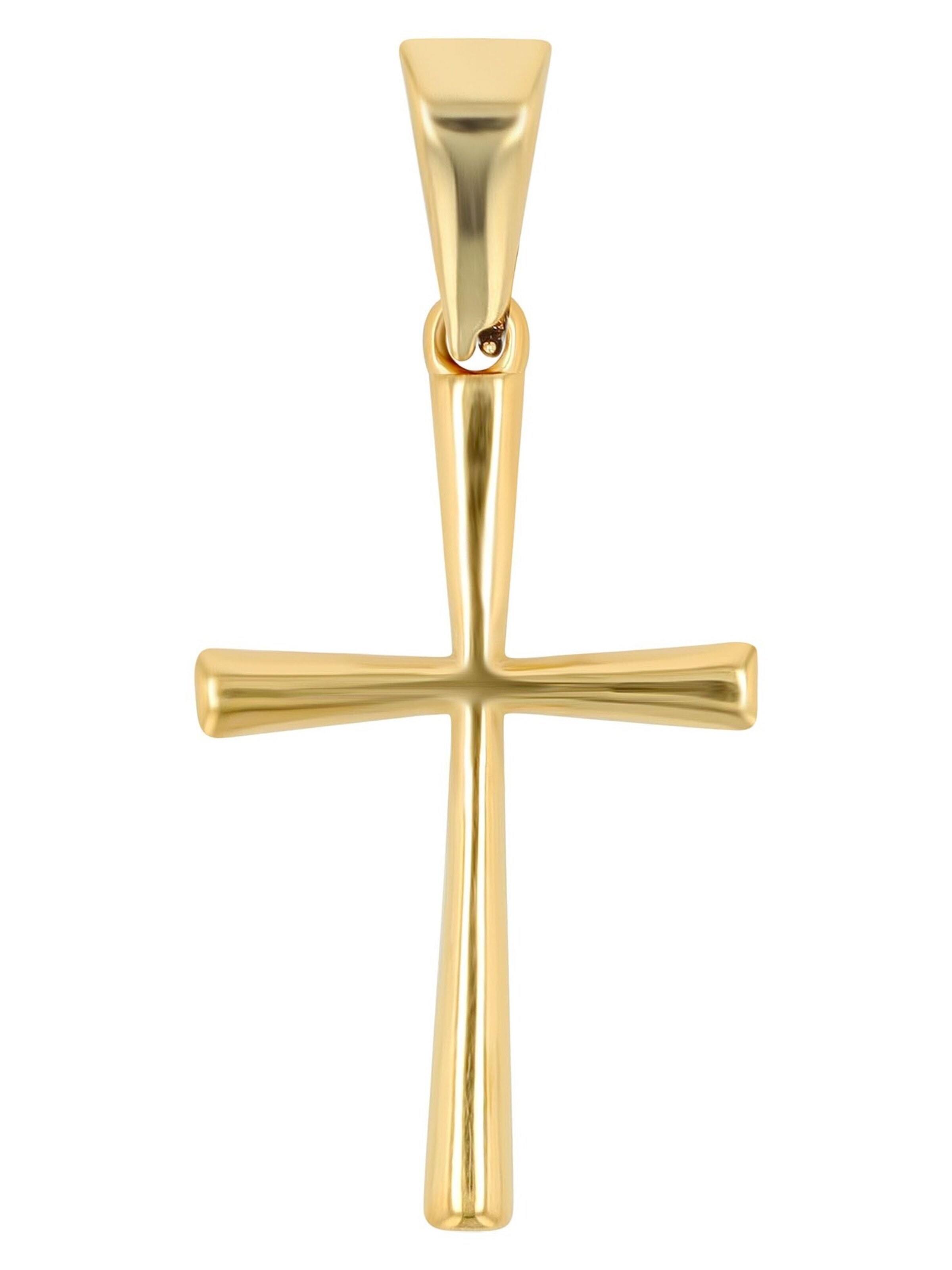 Akzent Anhänger 'Mavi, hautverträglich'‌‌‌‌‌ in Gold: Vorderseite