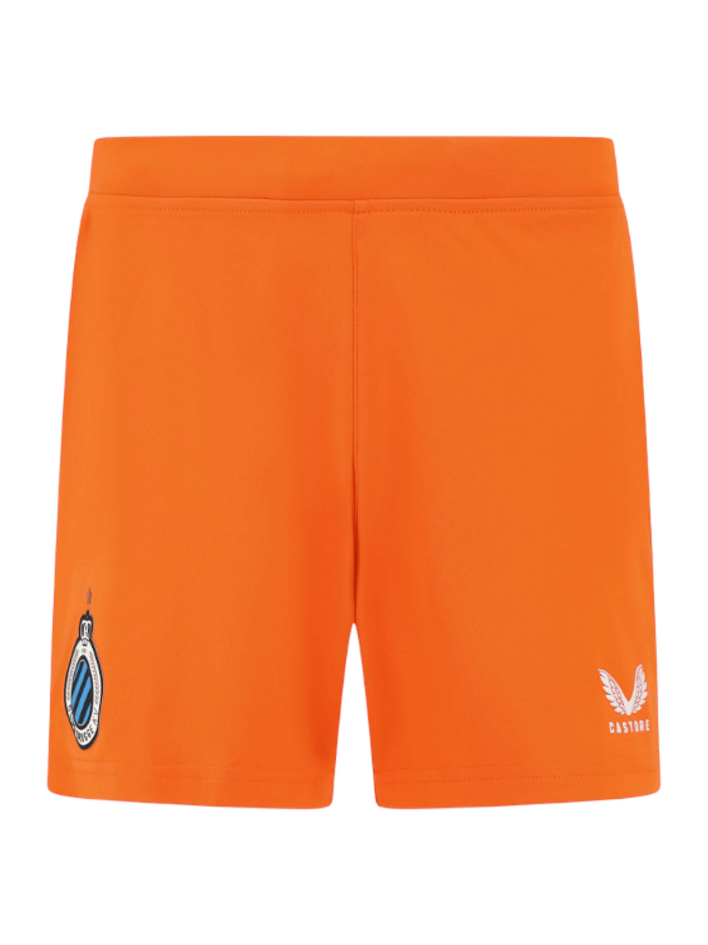 Castor Regular Workout Pants 'FC Brügge' in Orange: front