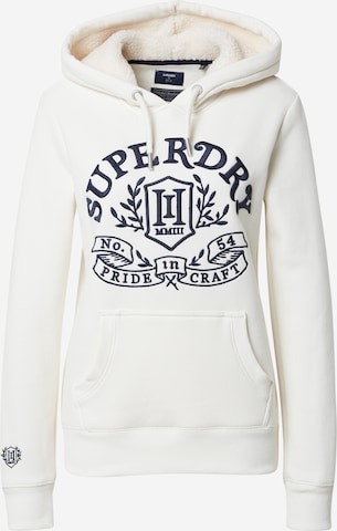 Sweat-shirt 'Pride In Craft' Superdry en beige : devant