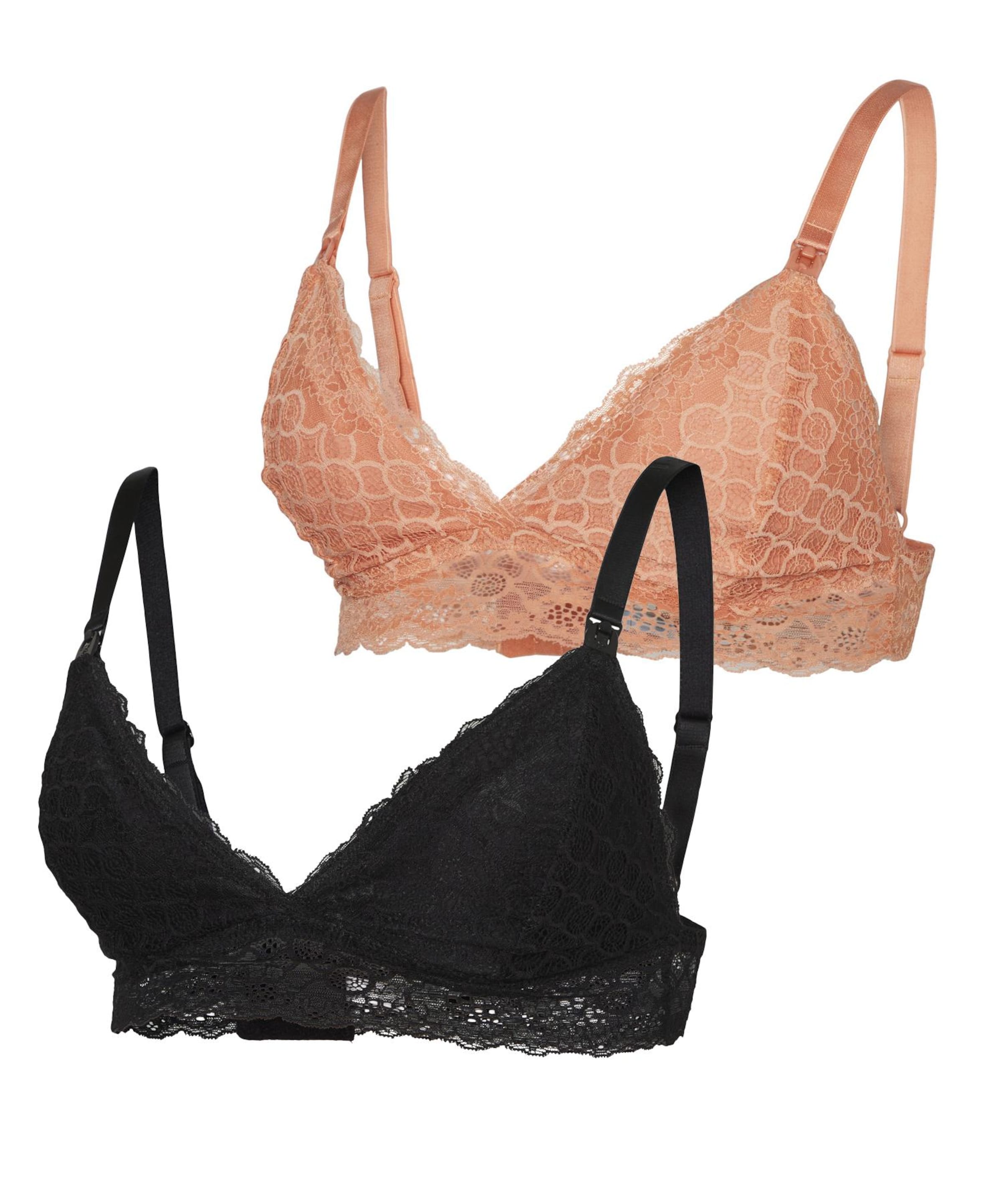 MAMALICIOUS Сутиен с триъгълни чашки Сутиен 'Sidsel' в оранжево: отпред