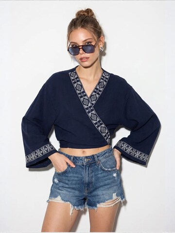 Bianco Lucci Blouse in Blue