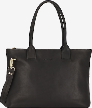 Plevier Schultertasche in Schwarz: Vorderseite