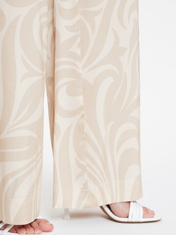 Ana Alcazar Wide leg Broek 'Waposa' in Beige