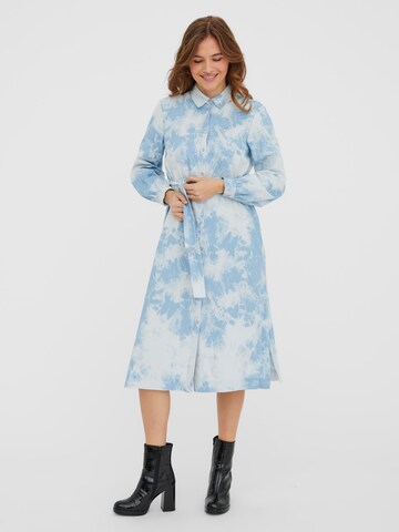 VERO MODA Shirt Dress in Blue: front