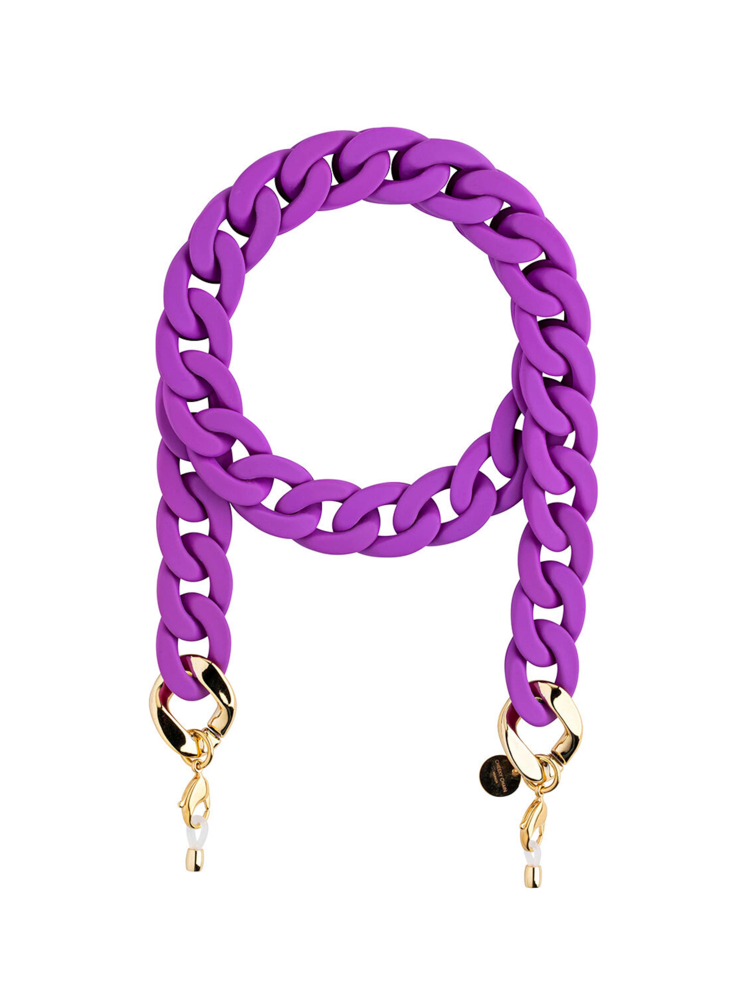 Cheeky Chain Munich Ketting 'Silk' in Lila: voorkant