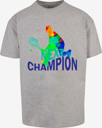 Merchcode Shirt 'Next Champion' in Grey: front