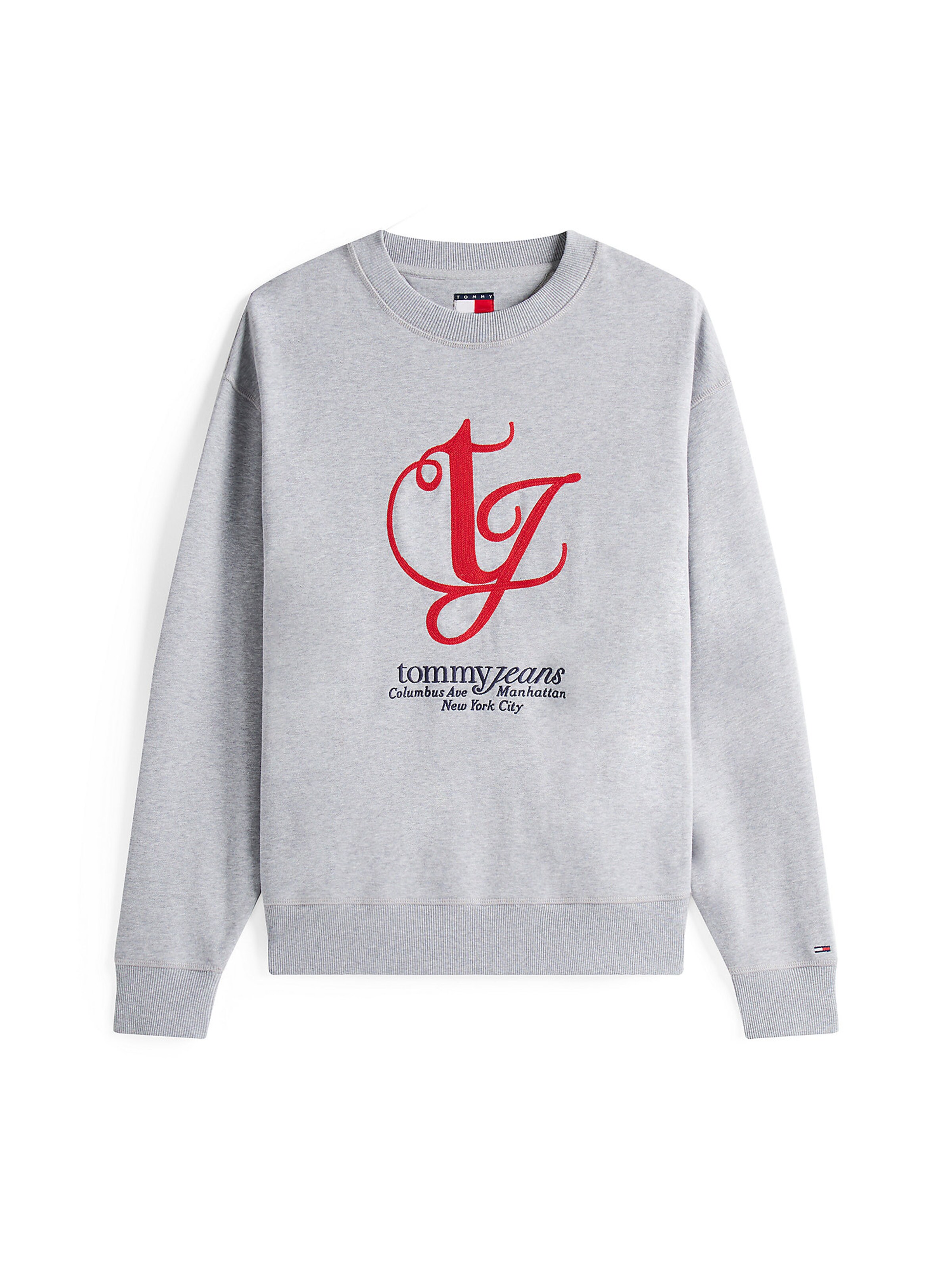 Tommy Jeans Sweatshirt in Stone / Bright red / Black, Item view