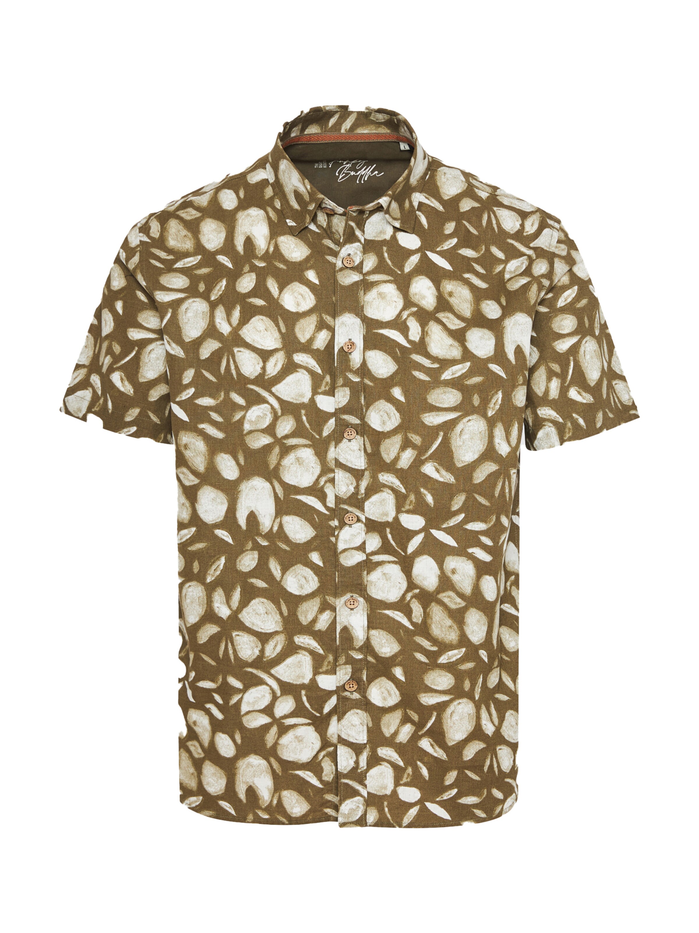 Funky Buddha Regular fit Πουκάμισο σε πράσινο: μπροστά