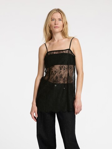 SELECTED Top in Schwarz