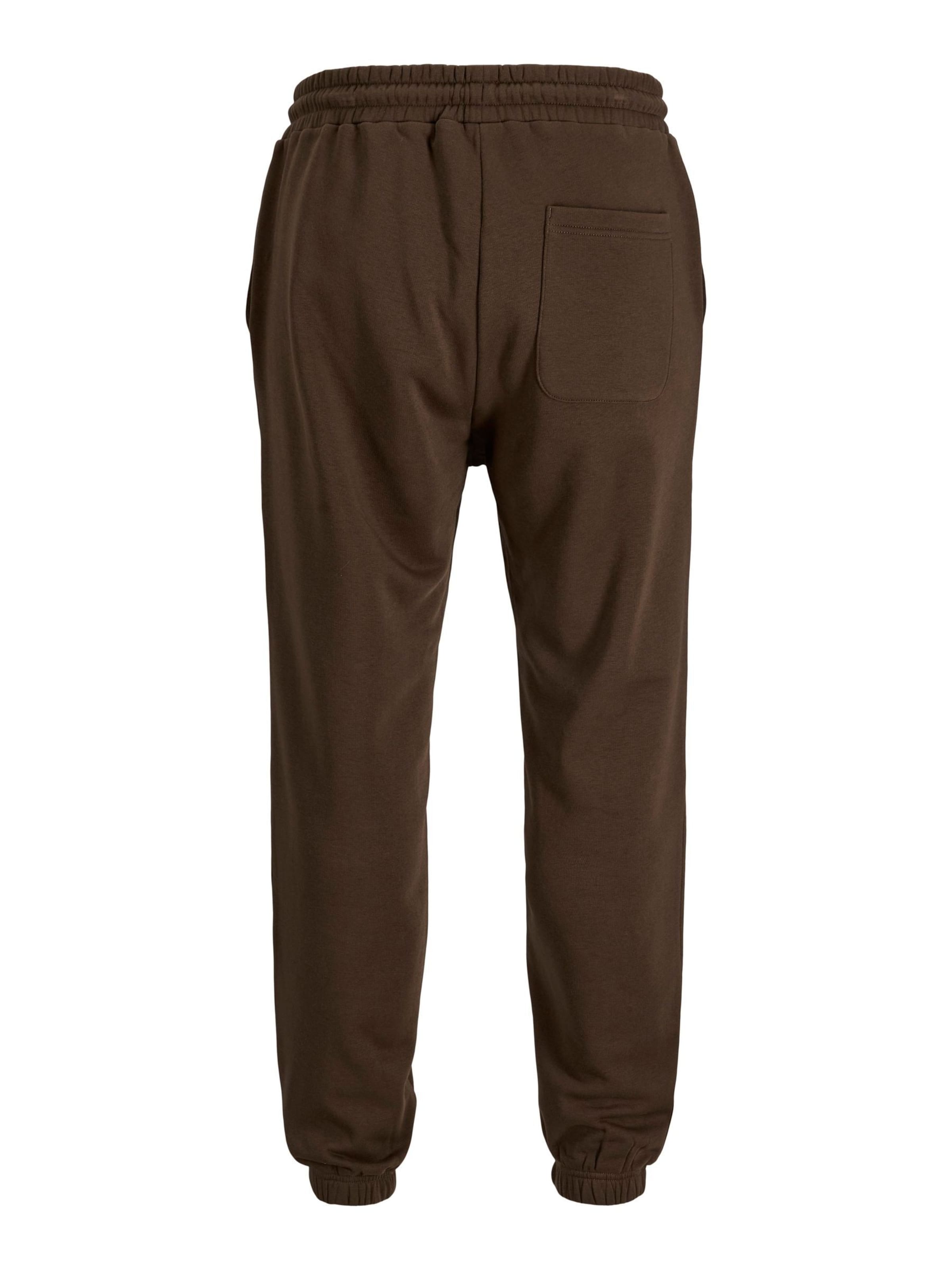 JACK & JONES Tapered Trousers 'JPSTKANE SOHO' in Brown