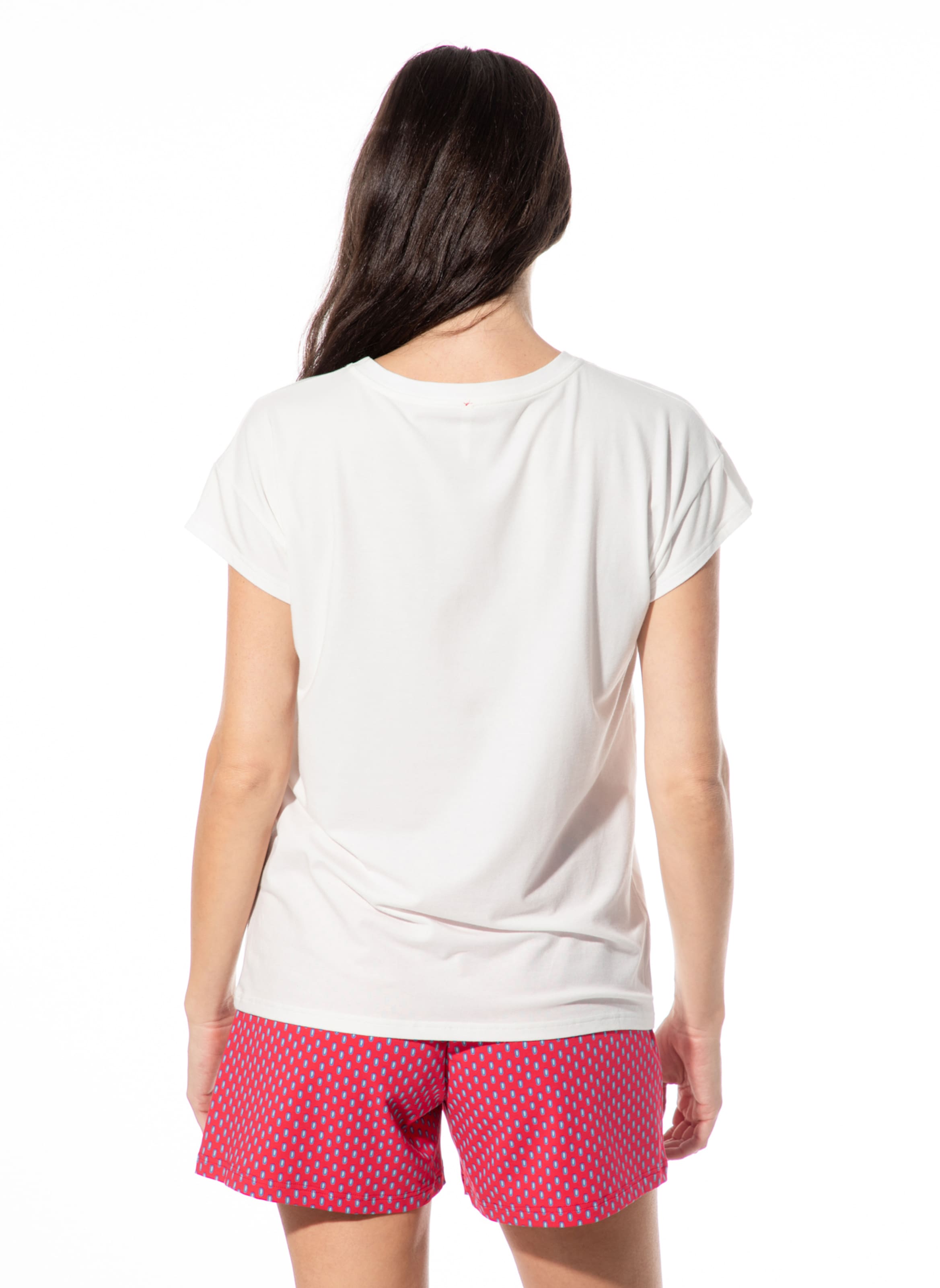 Sanetta Pajama Shirt in White