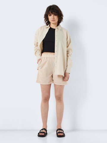 Noisy may Loosefit Housut 'MOYA' värissä beige