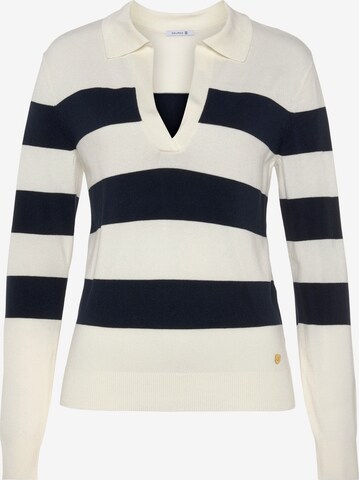 DELMAO Sweater in White: front