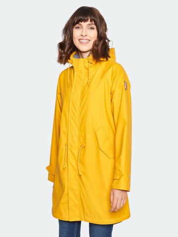 Derbe Λειτουργικό παλτό 'Travel Friese' σε κίτρινο: μπροστά