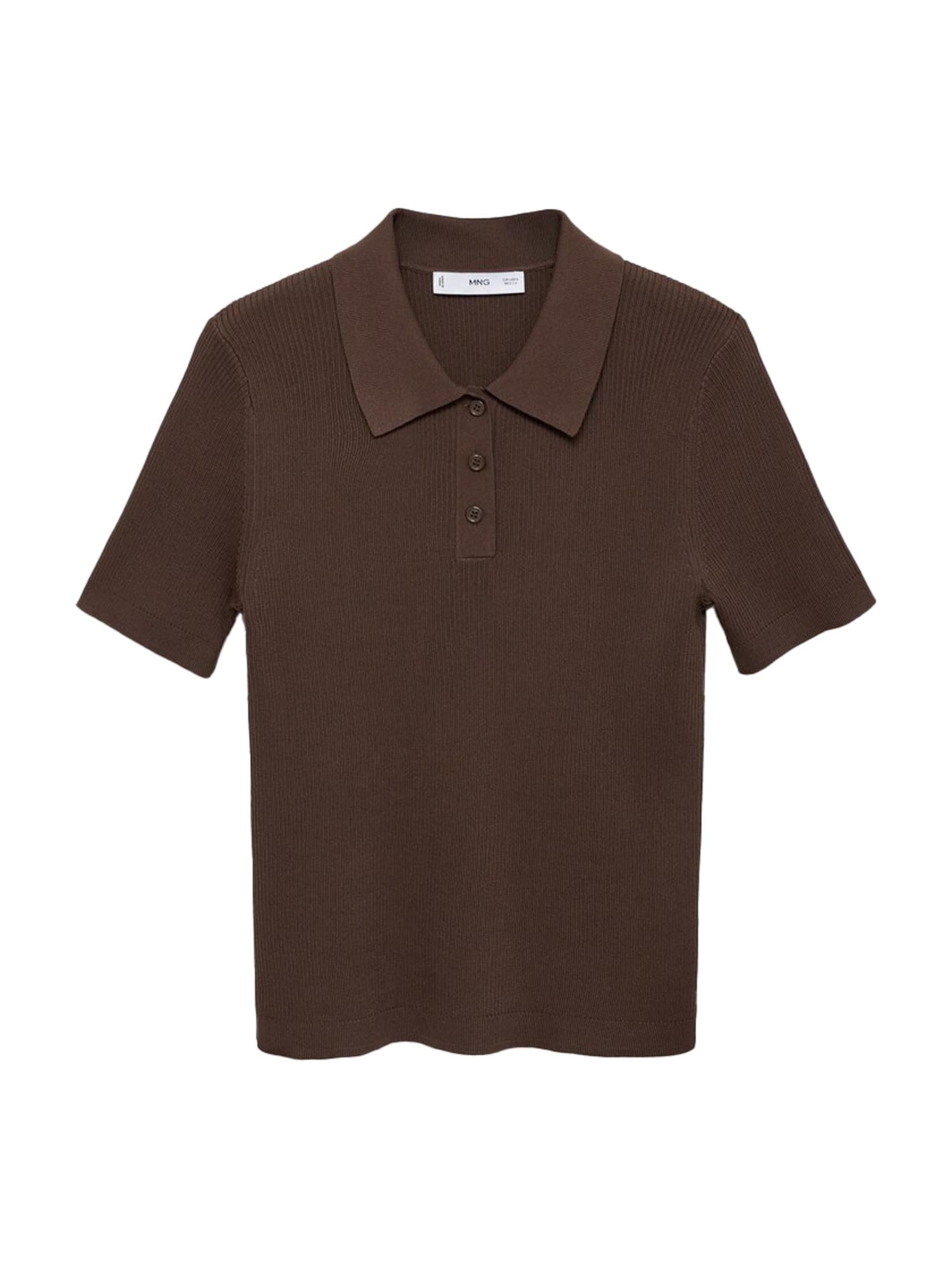 MANGO Sveter 'POLETE' - Hnedá: predná strana