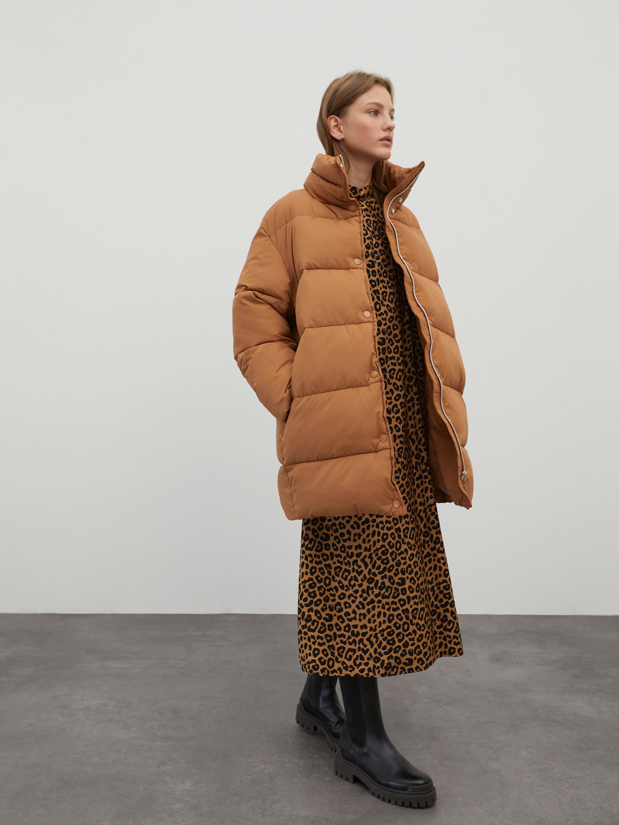 EDITED Producten Wintermantel 'Monta' Bruin