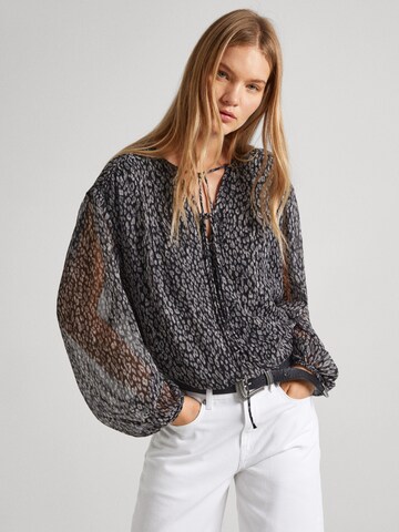 Pepe Jeans Bluse 'Alazne' in Schwarz: predná strana