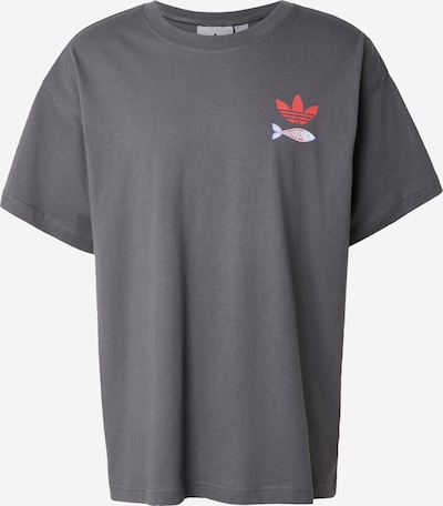 ADIDAS ORIGINALS Majica 'SARDINES' u svijetloplava / kameno siva / svijetloroza / svijetlo crvena, Pregled proizvoda