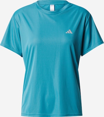T-shirt fonctionnel 'Run It' ADIDAS PERFORMANCE en bleu : devant
