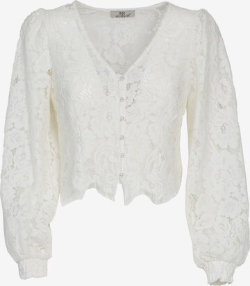 Influencer Blouse in White: front