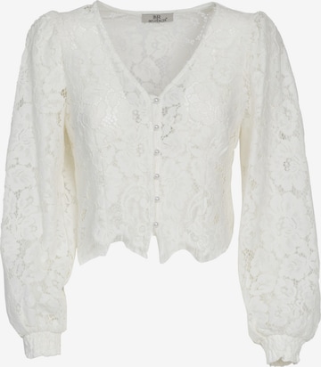 Influencer Blouse in Wit: voorkant