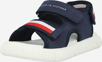 TOMMY HILFIGER Open schoenen in Blauw: voorkant