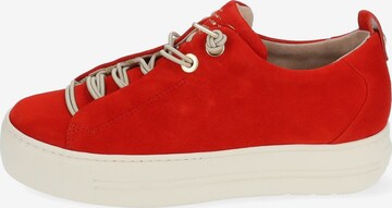 Baskets basses Paul Green en rouge