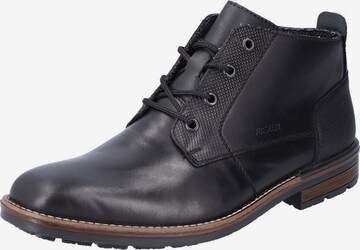 RIEKER Lace-Up Boots in Black: front