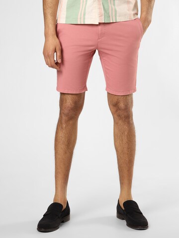 Coupe slim Pantalon chino 'David' HUGO en rose : devant