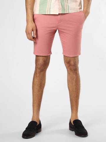 HUGO Red Slim fit Chino Pants 'David' in Pink: front