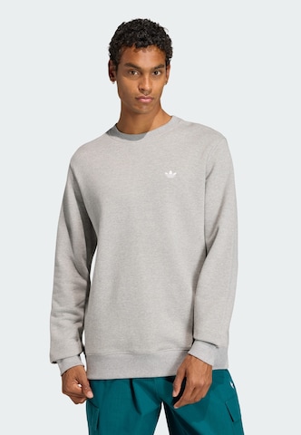 ADIDAS ORIGINALS Sweatshirt 'Trefoil Essentials' in Grau: Vorderseite