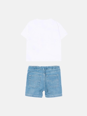 Levi's Kids - Conjunto 'LVB HP AOP LOGO TEE & SHORT' en blanco