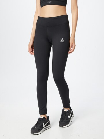 Skinny Pantaloni sport 'Essential' de la ODLO pe negru: față