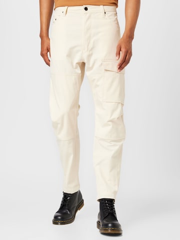 Regular Pantalon cargo G-Star RAW en beige : devant