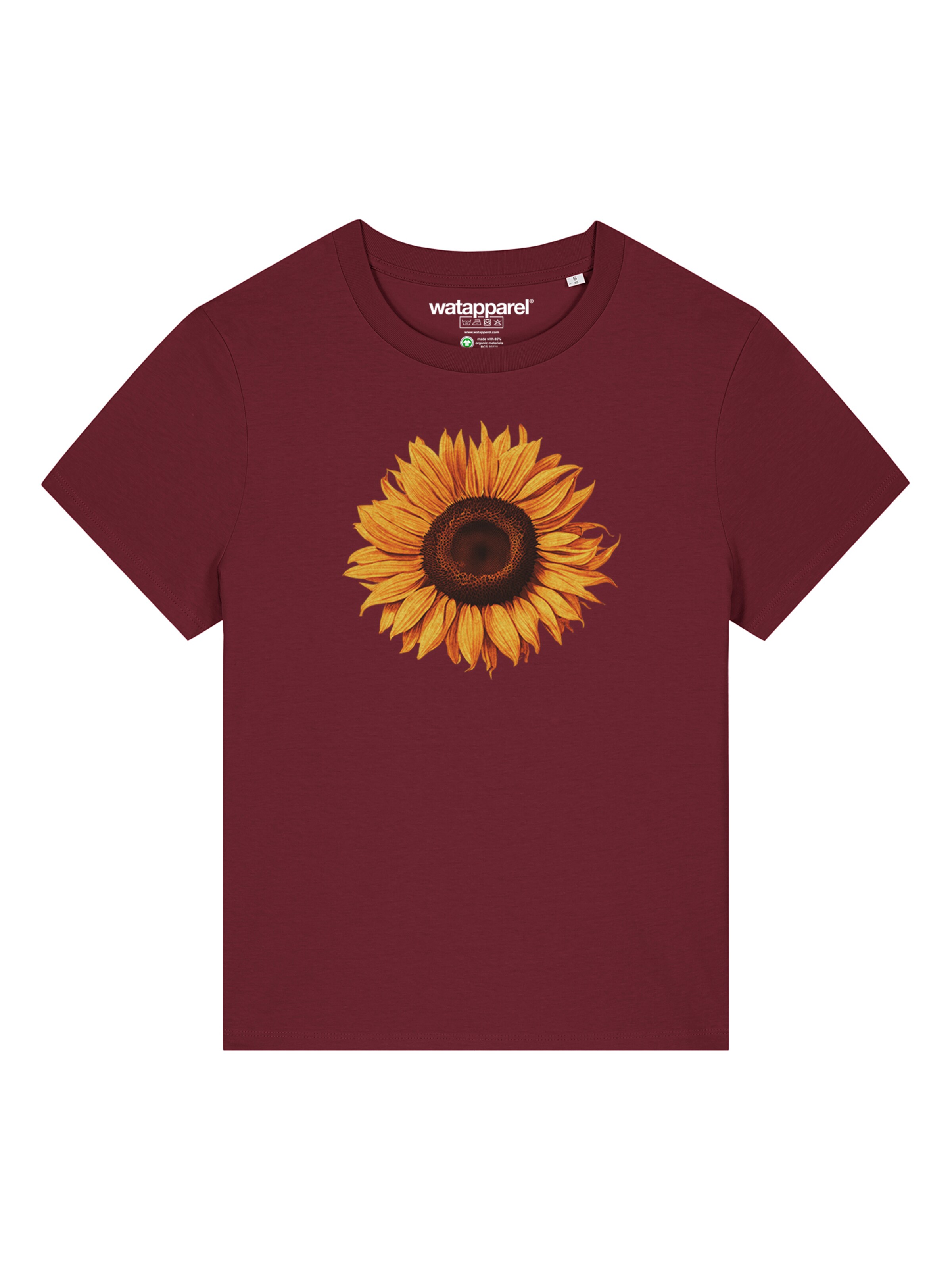 Watapparel Shirt 'Sonnenblume' in Red: front