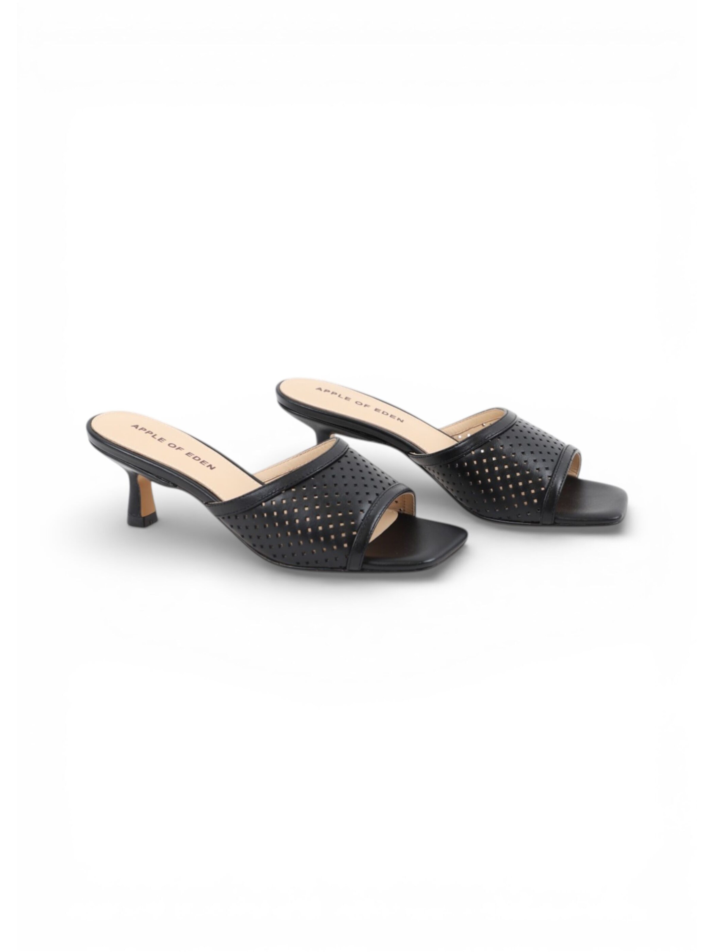 Apple of Eden Pantoletten 'HOLLEY', ca.5,5cm Absatz in Schwarz