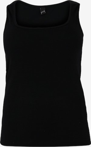 YOEK Top in Schwarz: Vorderseite