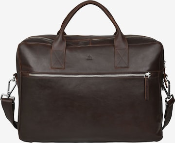 ADAX Document Bag 'Axel' in Brown: front