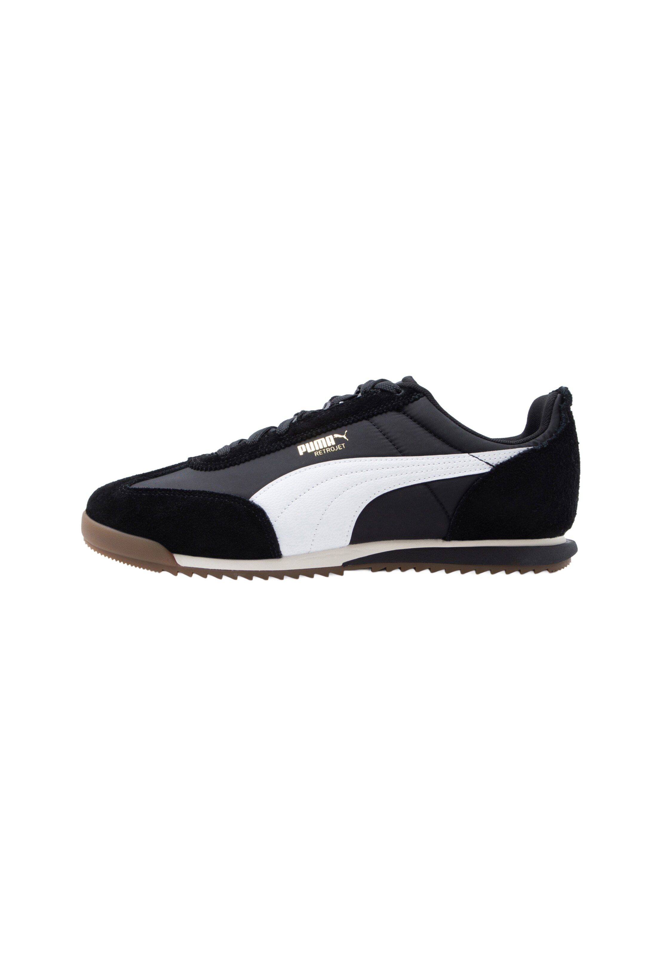 PUMA Sneaker low 'Retrojet' i 42 i guld / sort / sort-meleret / hvid, Produktvisning