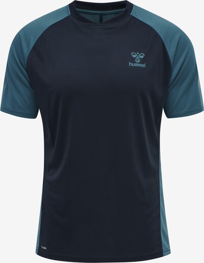 Hummel Shirt in pastellblau / dunkelblau, Produktansicht